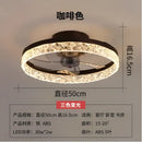 GobekUsa Crystal LED Ceiling Fan with Remote Control and 6 Speeds