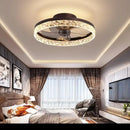 GobekUsa Crystal LED Ceiling Fan with Remote Control and 6 Speeds