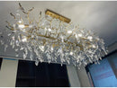 GobekUsa Gold Crystal LED Chandeliers for Home Lighting