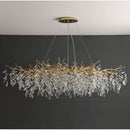 GobekUsa Gold Crystal LED Chandeliers for Home Lighting