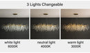 GobekUsa Gold Crystal LED Chandeliers for Home Lighting
