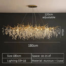 GobekUsa Gold Crystal LED Chandeliers for Home Lighting