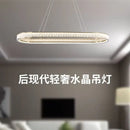 GobekUsa Crystal Oval Pendant Chandelier for Living Room Bedroom Dining Room Lighting