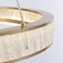 GobekUsa Crystal Oval Pendant Chandelier for Living Room Bedroom Dining Room Lighting