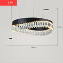GobekUsa Crystal Stainless Steel LED Chandelier for Foyer