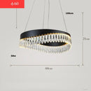 GobekUsa Crystal Stainless Steel LED Chandelier for Foyer