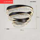 GobekUsa Crystal Stainless Steel LED Chandelier for Foyer