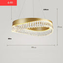 GobekUsa Crystal Stainless Steel LED Chandelier for Foyer