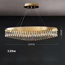 GobekUsa Crystal Stainless Steel LED Chandelier for Foyer