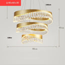 GobekUsa Crystal Stainless Steel LED Chandelier for Foyer