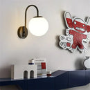 GobekUsa Glass Ball LED Wall Sconce for Bedroom Living Room, Nordic Style Wall Lighting Fixtures