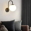 GobekUsa Glass Ball LED Wall Sconce for Bedroom Living Room, Nordic Style Wall Lighting Fixtures