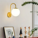 GobekUsa Glass Ball LED Wall Sconce for Bedroom Living Room, Nordic Style Wall Lighting Fixtures