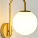 GobekUsa Glass Ball LED Wall Sconce for Bedroom Living Room, Nordic Style Wall Lighting Fixtures