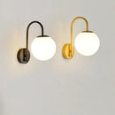 GobekUsa Glass Ball LED Wall Sconce for Bedroom Living Room, Nordic Style Wall Lighting Fixtures
