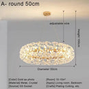 GobekUsa Crystal LED Ceiling Pendant Chandelier for Home Decoration and Lighting