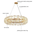 GobekUsa Crystal LED Ceiling Pendant Chandelier for Home Decoration and Lighting