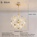 GobekUsa Crystal LED Ceiling Pendant Chandelier for Home Decoration and Lighting