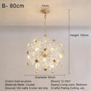 GobekUsa Crystal LED Ceiling Pendant Chandelier for Home Decoration and Lighting