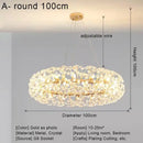 GobekUsa Crystal LED Ceiling Pendant Chandelier for Home Decoration and Lighting