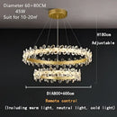 GobekUsa Crystal LED Chandelier for Luxury Lighting in Living Kitchen Room