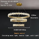 GobekUsa Crystal LED Chandelier for Luxury Lighting in Living Kitchen Room