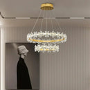 GobekUsa Crystal LED Chandelier for Luxury Lighting in Living Kitchen Room