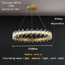 GobekUsa Crystal LED Chandelier for Luxury Lighting in Living Kitchen Room