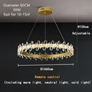 GobekUsa Crystal LED Chandelier for Luxury Lighting in Living Kitchen Room