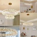GobekUsa Crystal Flower Chandelier: Nordic Luxury Lighting for Home Decor & Restaurant