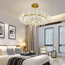 GobekUsa Crystal Flower Chandelier: Nordic Luxury Lighting for Home Decor & Restaurant