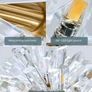 GobekUsa Crystal Flower Chandelier: Nordic Luxury Lighting for Home Decor & Restaurant