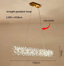 GobekUsa Crystal Flower Chandelier: Nordic Luxury Lighting for Home Decor & Restaurant