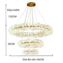 GobekUsa Crystal Flower Chandelier: Nordic Luxury Lighting for Home Decor & Restaurant