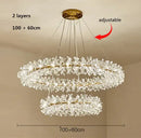 GobekUsa Crystal Flower Chandelier: Nordic Luxury Lighting for Home Decor & Restaurant