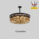 GobekUsa Dual Purpose Crystal Chandelier Ceiling Lamp for Bedroom Living Room