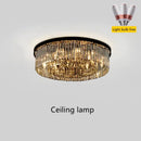 GobekUsa Dual Purpose Crystal Chandelier Ceiling Lamp for Bedroom Living Room