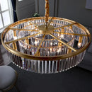 GobekUsa Dual Purpose Crystal Chandelier Ceiling Lamp for Bedroom Living Room