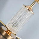 GobekUsa Clear Crystal Glass LED Table Lamp for Bedroom and Living Room