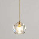 GobekUsa Diamond Crystal Copper LED Pendant Chandelier for Stylish Indoor Lighting.