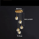 GobekUsa Diamond Crystal Copper LED Pendant Chandelier for Stylish Indoor Lighting.