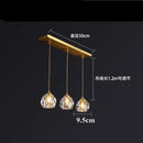 GobekUsa Diamond Crystal Copper LED Pendant Chandelier for Stylish Indoor Lighting.