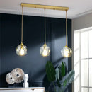 GobekUsa Diamond Crystal Copper LED Pendant Chandelier for Stylish Indoor Lighting.