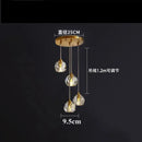 GobekUsa Diamond Crystal Copper LED Pendant Chandelier for Stylish Indoor Lighting.
