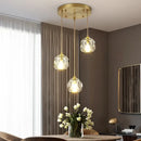GobekUsa Diamond Crystal Copper LED Pendant Chandelier for Stylish Indoor Lighting.