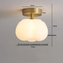GobekUsa Cotton Shape LED Ceiling Lamp - Cream. Nordic Style, Hallway Balcony Porch Light.