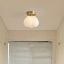 GobekUsa Cotton Shape LED Ceiling Lamp - Cream. Nordic Style, Hallway Balcony Porch Light.