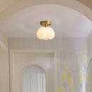 GobekUsa Cotton Shape LED Ceiling Lamp - Cream. Nordic Style, Hallway Balcony Porch Light.
