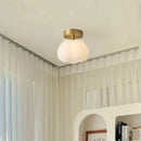 GobekUsa Cotton Shape LED Ceiling Lamp - Cream. Nordic Style, Hallway Balcony Porch Light.