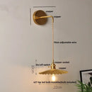 GobekUsa Clear Glass LED Wall Lights with Adjustable Pull Chain Switch